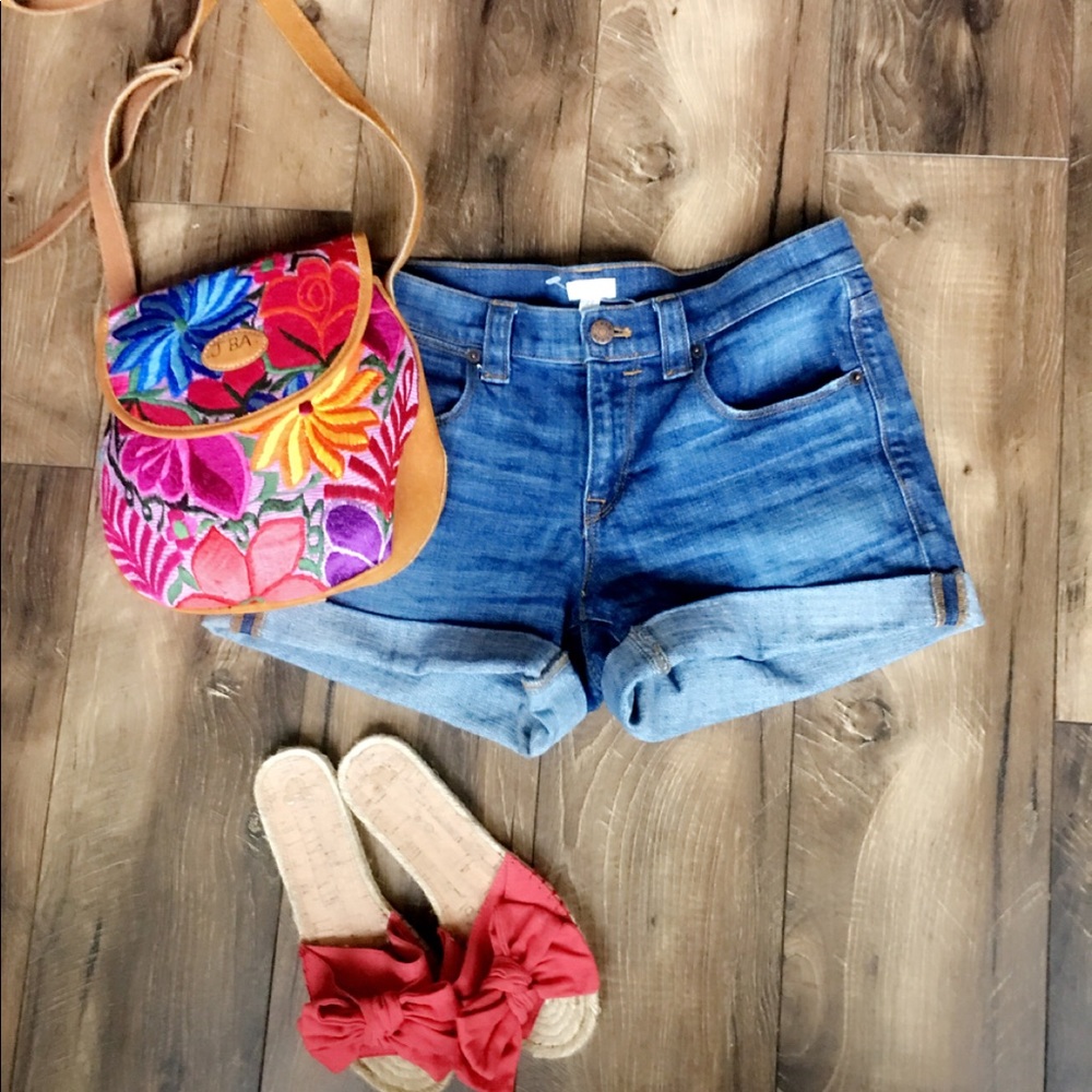 Jcrew denim shorts